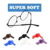 8 Pairs Eyeglass Replacement Temples for Thin Metal Eyeglass Legs, Silicone Eyeglass End Tips Ear Sock Pieces Tube Sleeve Color Black view 2