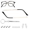 1 Pair Universal Gold Metal Eyeglass Replacement Arms Versatile Temple Replacement for Sunglasses and Eyeglasses Repair view 1