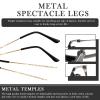 1 Pair Universal Gold Metal Eyeglass Replacement Arms Versatile Temple Replacement for Sunglasses and Eyeglasses Repair view 4