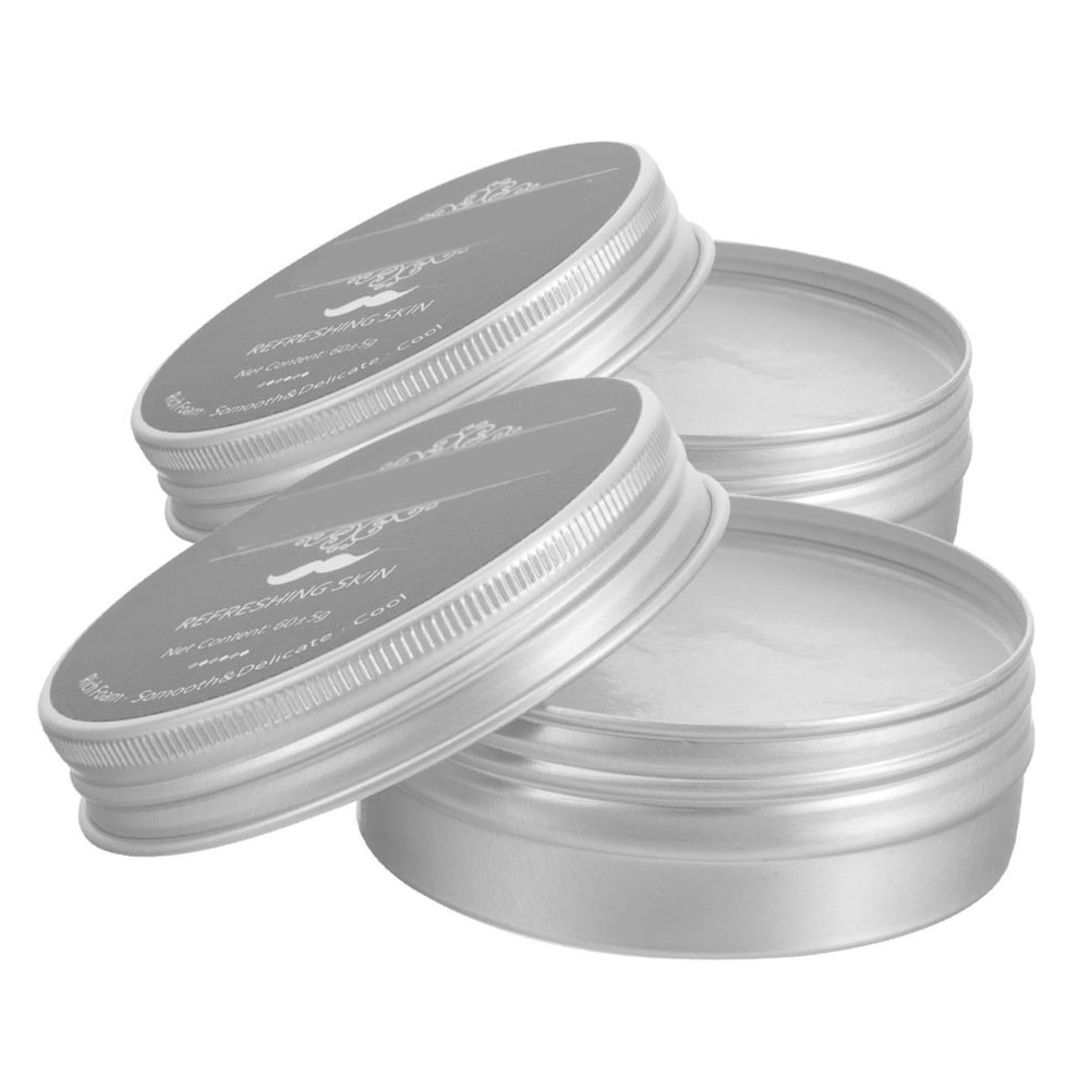 Healvian 2pcs Sandalwood Shaving Soap Hair Shaving Moisturizer Barber Supply Deep Cleansing Hydration Men's Beard Soaps