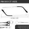 1 Pair Silver Thin Metal Eyeglass Replacement Arms Ideal for Glasses and Sunglasses Frame Repair view 2