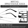 1 Pair Silver Thin Metal Eyeglass Replacement Arms Ideal for Glasses and Sunglasses Frame Repair view 4