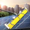 zxmeimm Electric Solar Photovoltaic Panel Cleaning Tool,Water Fed Telescopic Pole Kit,with 100cm Long Roller Brush,Photovoltaic Cleaner,8M view 1