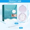 2pair False Teeth,Clip in Veneers Teeth,Snap on Veneers Teeth,Clip on Veneers Top and Bottom,Adjustable Snap Button Veneers Teeth,for Men and Women with Bad Teeth,with Tweezers view 2