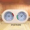 Wood Sauna Thermo-Hygrometer, 2-In-1 Thermometer And Hygromete R, Sauna Wooden Thermometer Sauna Temperature Humidity Meter, 235 * 130mm view 2
