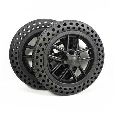 1 Pair of 10 "Front Wheel Replacement Wheels, 10x1.50 Front Wheels for Electric Wheelchairs, Honeycomb Rubber Tires,Bearing 12mm/1/2