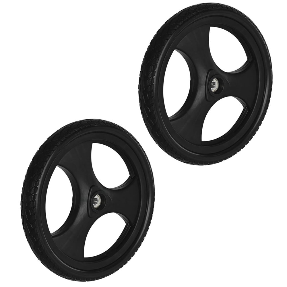 12Wheelchair Wheel Replacement, Transport Chair Rear Wheel Assembly, Solid Tire Rear Wheel for Manual Wheelchair Replacement Parts, Transfer Chair Accessory