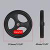 12Wheelchair Wheel Replacement, Transport Chair Rear Wheel Assembly, Solid Tire Rear Wheel for Manual Wheelchair Replacement Parts, Transfer Chair Accessory view 2