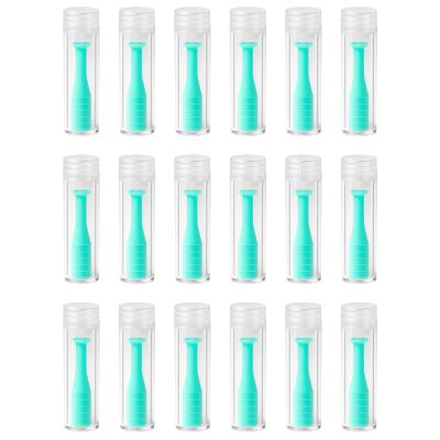 Dhoptical Hard Scleral Lens Remover, 18 Pack RGP PlungerInserter for Soft Hard Lenses Contact Lens RemoverSeafoam
