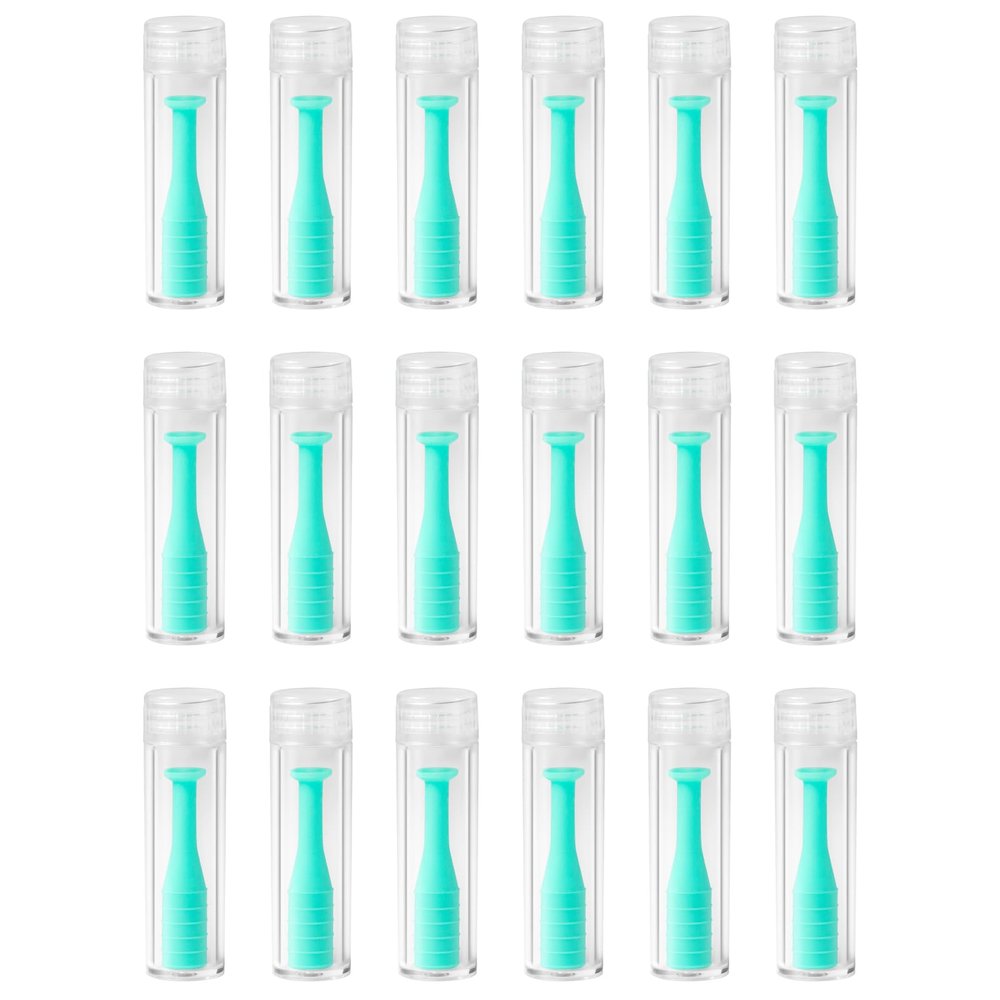 Dhoptical Hard Scleral Lens Remover, 18 Pack RGP PlungerInserter for Soft Hard Lenses Contact Lens RemoverSeafoam