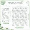 100 Floral Guest Napkins Sage Green and White Toile Disposable Paper Napkins Decorative Flower Bathroom Hand Towels for Bridal Baby Shower Tea Party Birthday Party Supplies (Sage Green) view 2