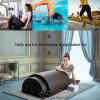 DDZJTPP Pro Far Infrared Sauna Dome | Zero Emf Saunas | 5 Minute Preheat | 1200W/220V Power | Single Infrared Person Sauna | Portable Dry Sauna | Home Sauna | Therapeutic Stones,White view 3
