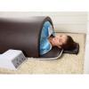 DDZJTPP Far Infrared Sauna Dome, 360 Degree Complete Coverage Single Infrared Person Sauna With Therapeutic Stones Heated Mat, Zero Emf Saunas, Infrared Saunas for Home,Brown view 3