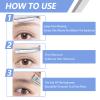 10 PCS Beard Mustache Straight Edge Razor, Dermaplaning Tool for Face Eyebrow Razor Straight Edge Trimmer Facial Hair Fuzz Remover Shaping Tool with Stainless Steel Blade for Women Men Grooming view 3