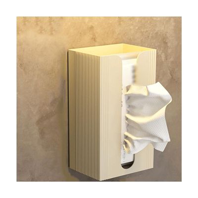 BLMAGS exquisite Plastic Tissue Box Cover creative geometry Tissue Holder wall-mounted Tissue Box storage 19x12x9.5 cm/7.5x4.7x3.7 in Convenient