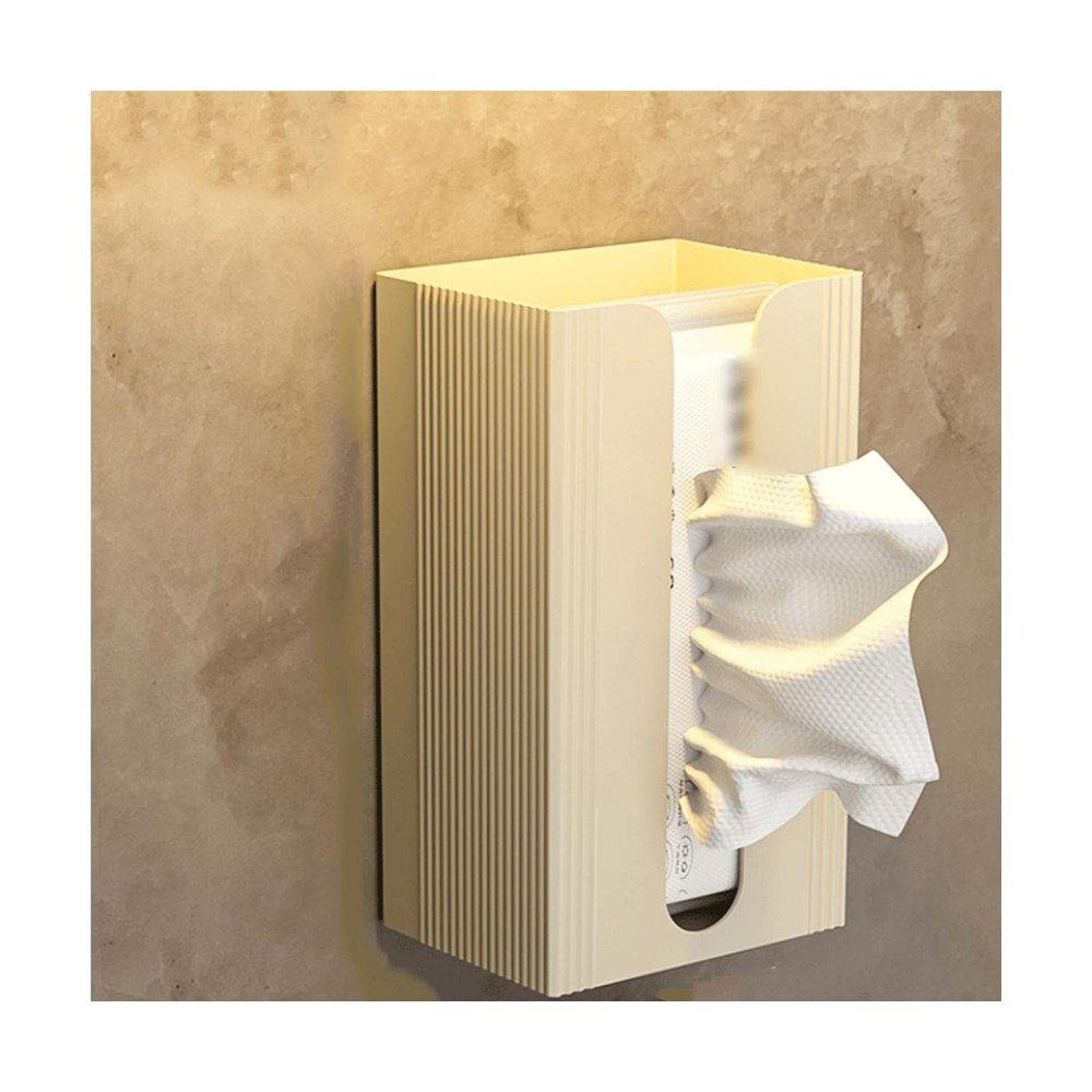 BLMAGS exquisite Plastic Tissue Box Cover creative geometry Tissue Holder wall-mounted Tissue Box storage 19x12x9.5 cm/7.5x4.7x3.7 in Convenient