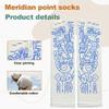 Reflexology Socks with Massage Tool,Acupressure Socks with Tool,Reflexology Chart Socks,Reflexology Chart Socks with Trigger Point Massage Tool,Massage Socks for Men and Women (Men) view 2