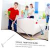 Healeved Small Size Kids Sponge Mop for Floor Cleaning Self Wringing Mini Household Mop for Bathroom Tiles Glass  Child-friendly Cleaning Tool view 3