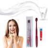 10Pcs Individually Wrapped Disposable Toothbrushes with Toothpaste, Disposable Travel Toothbrush, Pre-Pasted Toothbrushes for Dental Care, Guest Toothbrushes for Home Hotel Travel (Green, One Size) view 3