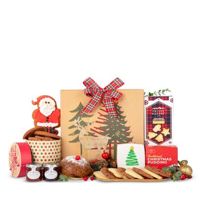 Feliz Navidad - Food Basket - Family Treats - Christmas Hamper - Chocolate Hamper - Corporate Gifting - Staff Gifts