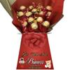 Personalised Chocolate Gift Hamper Bouquet Compatible With (FERRERO) RED view 3