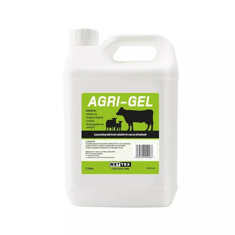 AGRIGEL Lambing LUBRICATING Gel Obstetric Gel Calving, 5 litres