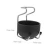 IWOWHERO Men's Grooming Kit Soap Bowl Holder Metal Soap Bowl Stand for Shaving Beard Mustache Care Stainless Steel Travel-Friendly view 2