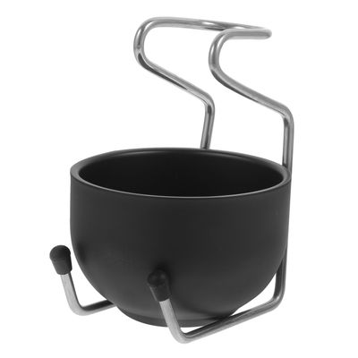 Ipetboom Men's Grooming Tool Metal Soap Bowl Holder Stand Shaving Soap Bowl for Beard Mustache