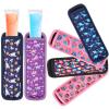 Popsicle Holders for Children, Pack of 6 Ice Pop Neoprene Anti Freezing Sleeves, Freeze Pops Neoprene Cases, Cute Ice Sleeves Holder, Reusable Washable Ice Popsicle Sleeves for Boys Girls view 1