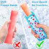 Popsicle Holders for Children, Pack of 6 Ice Pop Neoprene Anti Freezing Sleeves, Freeze Pops Neoprene Cases, Cute Ice Sleeves Holder, Reusable Washable Ice Popsicle Sleeves for Boys Girls view 4