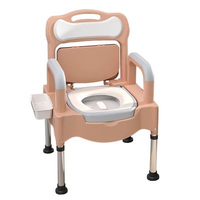 LYDBMYT Adjustable Bedside Commodes For Seniors - Portable Toilet Chair For Disabled & Elderly - Convenient Commode Chair - Perfect Home Use Potty Chair