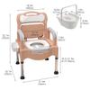 LYDBMYT Adjustable Bedside Commodes For Seniors - Portable Toilet Chair For Disabled & Elderly - Convenient Commode Chair - Perfect Home Use Potty Chair view 2