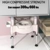 LYDBMYT Adjustable Bedside Commodes For Seniors - Portable Toilet Chair For Disabled & Elderly - Convenient Commode Chair - Perfect Home Use Potty Chair view 4