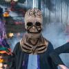 Uhngw Latex Human Skeleton Face Covering, Human Full Skull Headwear Cover,Halloween Full Skull Face Cover,Scary Full Skull Face Masque Halloween Costume for Fancy Dress, Festivals, Halloween view 3