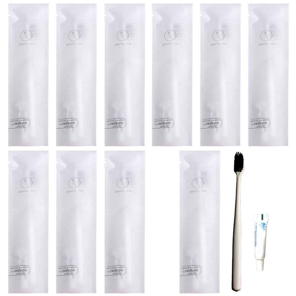 10Pcs Individually Wrapped Disposable Toothbrushes with Toothpaste, Disposable Travel Toothbrush Kit, Soft Bristles Hotel Toothbrushes, Guest Toothbrushes Bulk for Home Hotel Travel