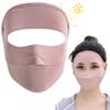 Sun Protection Mask UV Face Masks UPF Face Cover Breathable Full Face Mask with Vented Holes Elastic Band Fast Dry Washable Reusable Sunscreen Mask for Running Cycling Style 2, Sun Protection Mask view 3