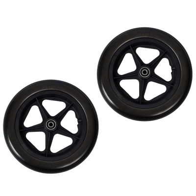 12 Inch Wheelchair Wheel Replacement Parts 1 Pair 12 1/2 X 2 1/4 Inch Traffic Chair Rear Wheel Assembly, Manual Wheelchair Replacement Parts Solid Tire Rear Wheel