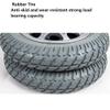 1 Pair of 14 "Electric Wheelchair Rear Wheel Replacement, Solid Rubber PU Tires, No Need to Inflate Aluminum Alloy Wheel Hub Rear Wheel  view 3