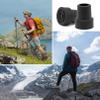 2 Pcs Black Walking Stick Rubber Ends,Non-Slip Stable Ferrules for Walking Sticks,TPR Material Cane Tip,Durable Crutches Rubber Ends Replacement,for Elderly Crutches,Adult Hiking,Walking view 3