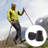 2 Pcs Black Walking Stick Rubber Ends,Non-Slip Stable Ferrules for Walking Sticks,TPR Material Cane Tip,Durable Crutches Rubber Ends Replacement,for Elderly Crutches,Adult Hiking,Walking view 4