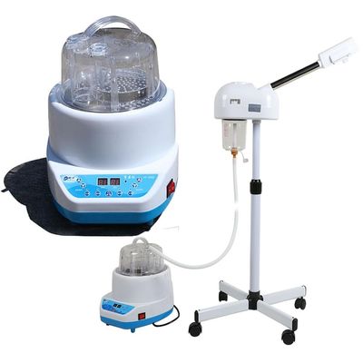 4L 2000W Sauna Steamer Pot, with Lifting Frame Rotating Nozzle&its Cover, Steam Generator with Remote Control&Intelligent Timing, Commercial Spa Fumigation Machine, Power Failure Protection, for Home