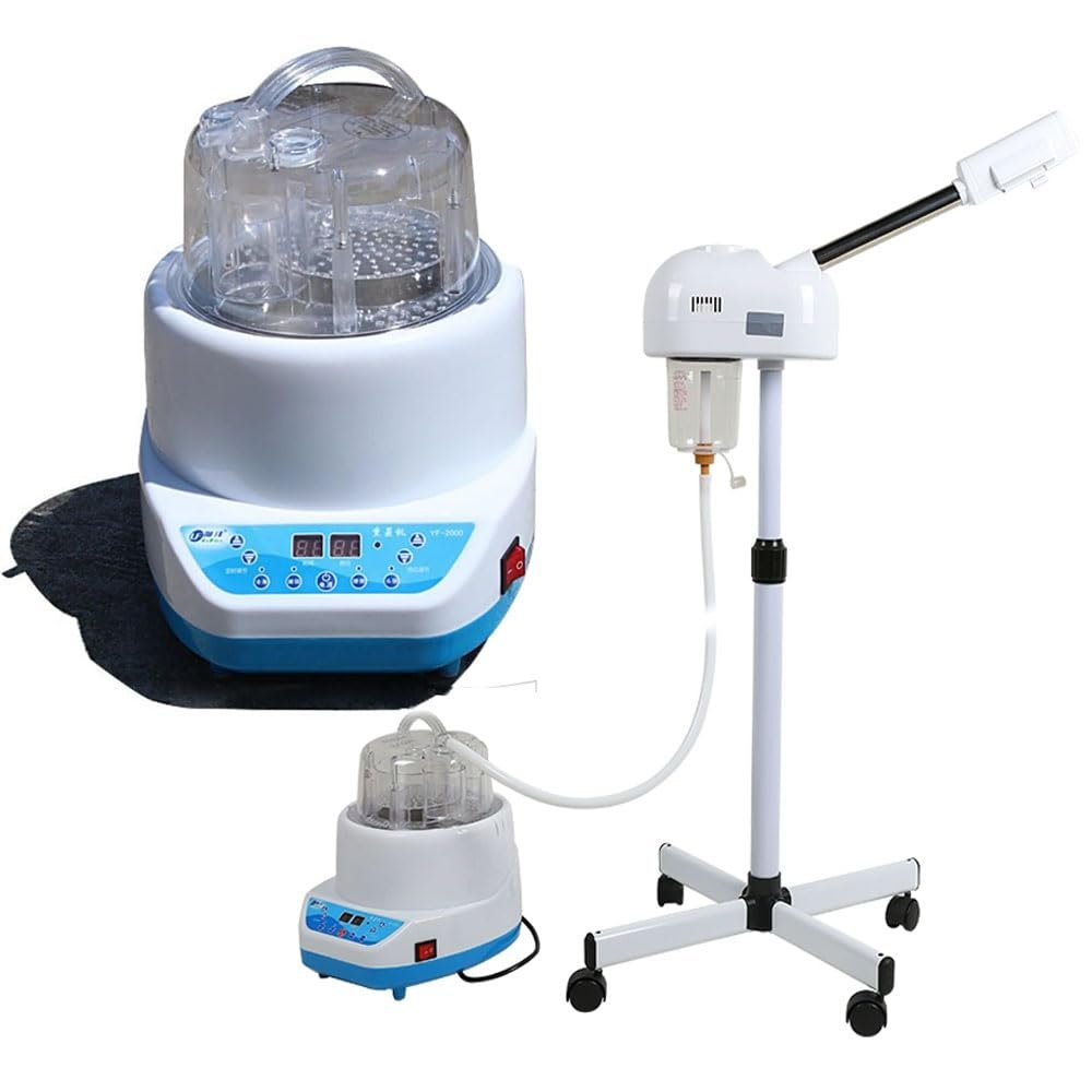 4L 2000W Sauna Steamer Pot, with Lifting Frame Rotating Nozzle&its Cover, Steam Generator with Remote Control&Intelligent Timing, Commercial Spa Fumigation Machine, Power Failure Protection, for Home