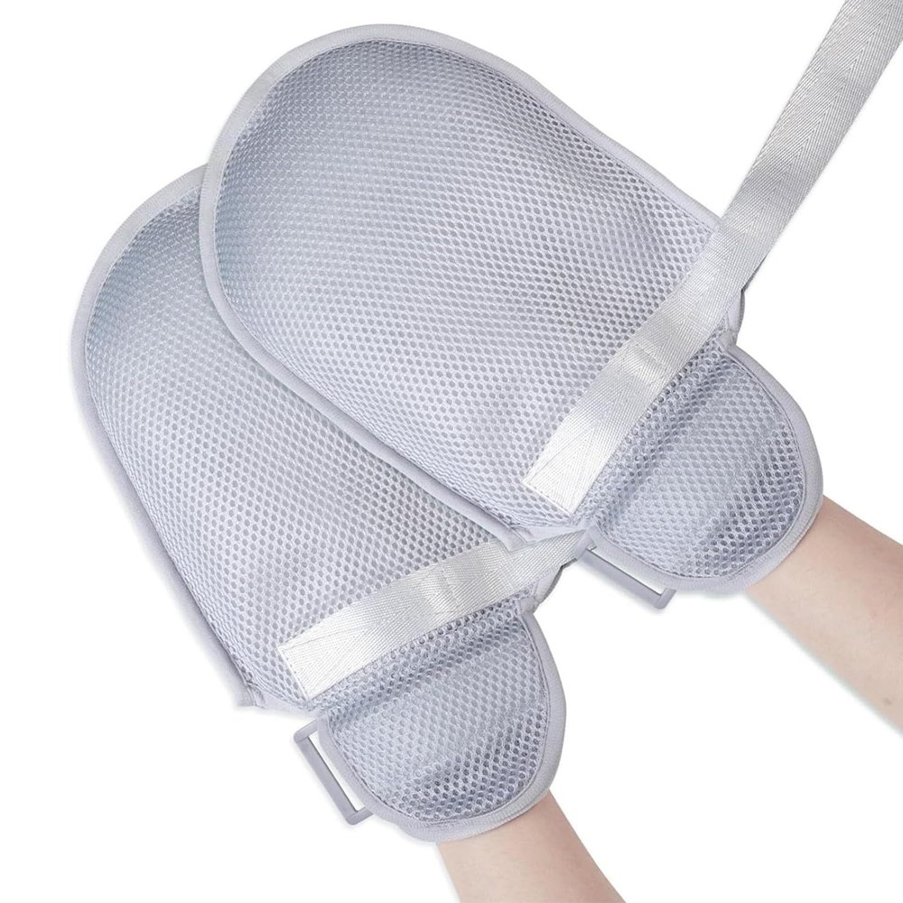 Elderly People Gloves Reusable Anti Scratch Hand Mitts for Elderly Gloves to Prevent Scratching for Adults Assistive Dementia Protection Gloves Anti-Scratch Anti-Extubation