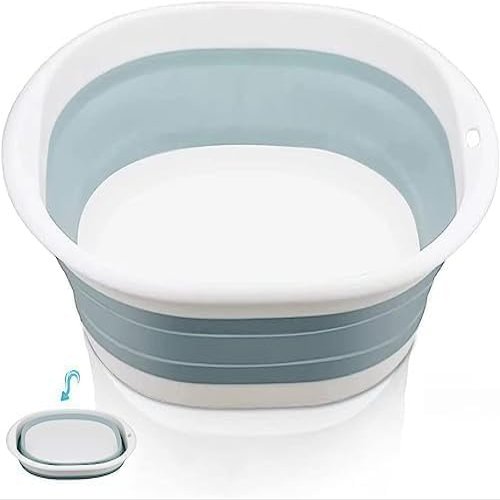 Collapsible Washing up BowlPortable Dish Washing TubFolding Hand Wash Basin Retractable Portable Laundry Washing Basinfor Outdoor Travel Camping Home Kitchen (S)