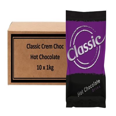 Le Royal CremChoc Granulated Chocolate 10 x 1kg | Ideal for all Vending Machines or Free Use | Premium CremChoc Hot Chocolate Drink | 10 x 1kg Pouches