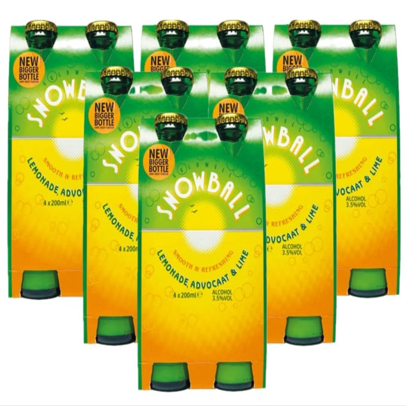 Snowball Take Home Pack of 6 x 4 x 200ML (Case of 24), 4 x 200ml Packs