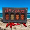 Chilli Skulls Hot Sauce Set 3 Pack Spicy Sauce Collection Gourmet Gift Box with Assorted Hot Sauce Challenges Test Your Spice Tolerance (One Size, Hot Sauce (4 Skulls Bottle)) view 4