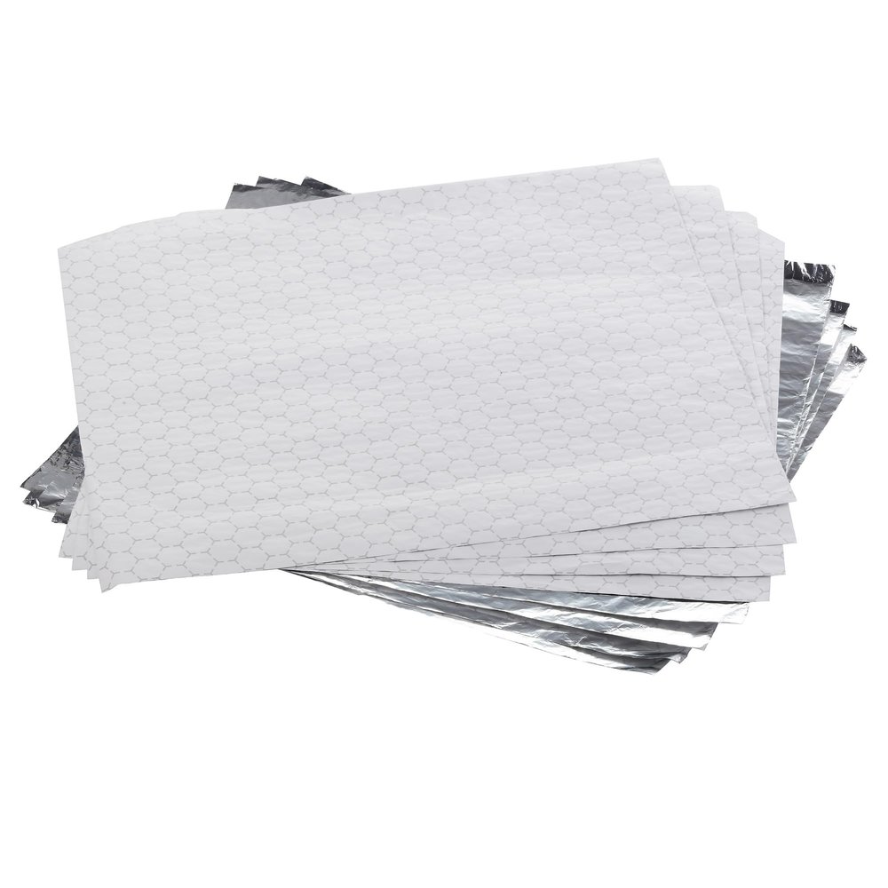 100 Pcs Aluminium Foil Sheets for Food, Insulated, Grease-Resistant Wrap, 35X40CMS