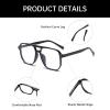 YAMEIZE Blue Light Blocking Glasses for Women Men Pilot Square Computer Screen Blue Light Filter Blocking Glasses Anti Glare view 3