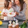 36 PCS Wildflower Cupcake Toppers, Wildflower Cake Toppers Cake Decorations for Wildflower Birthday Party Decorations Wildflower Baby Shower Decorations Baby in Bloom Baby Shower Decorations view 4